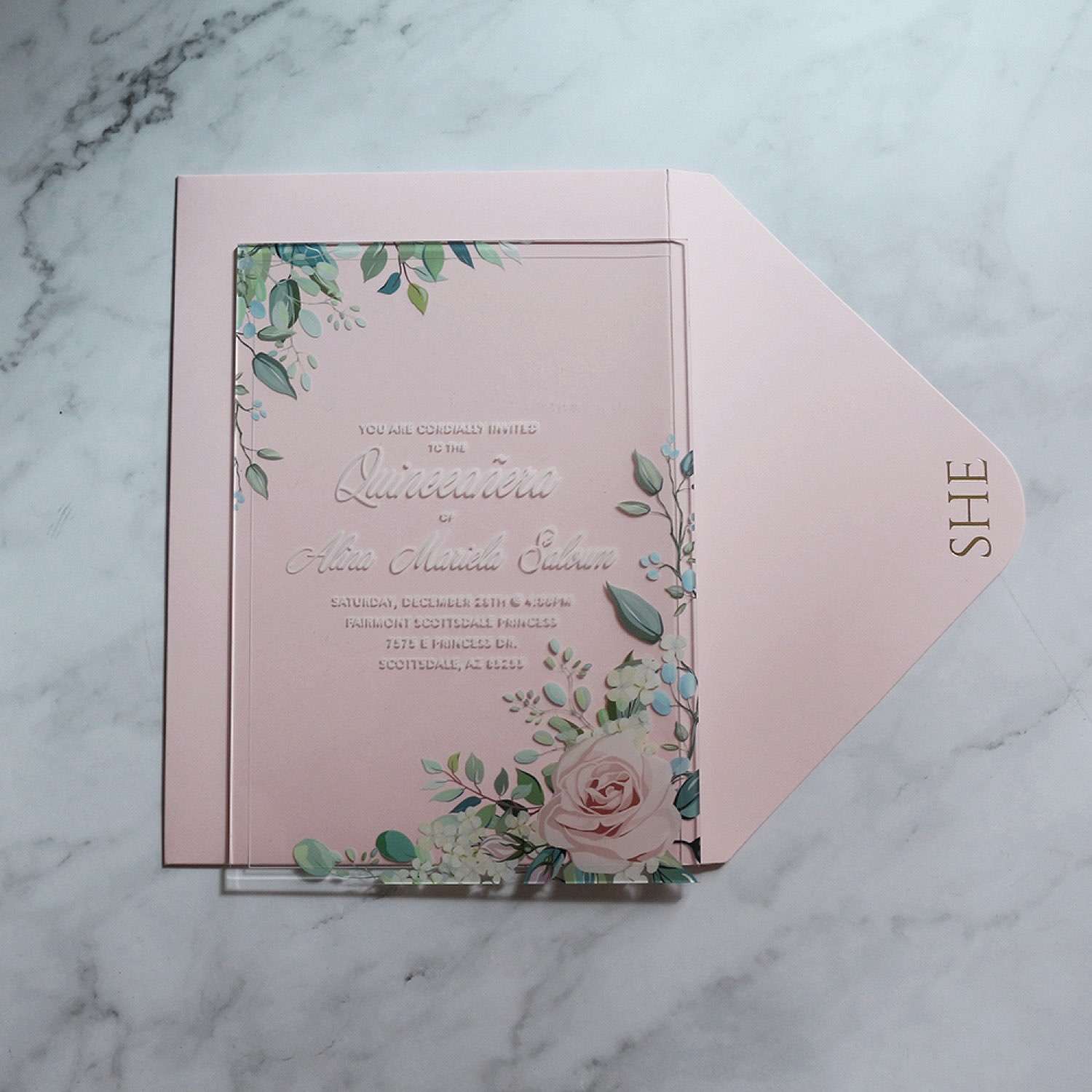 Acrylic Invitation Card Latest Invitation Card UV Printing 